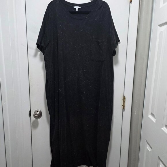 EUC Time & Tru Size 4x Acid Wash T Shirt Dress - Picture 1 of 3